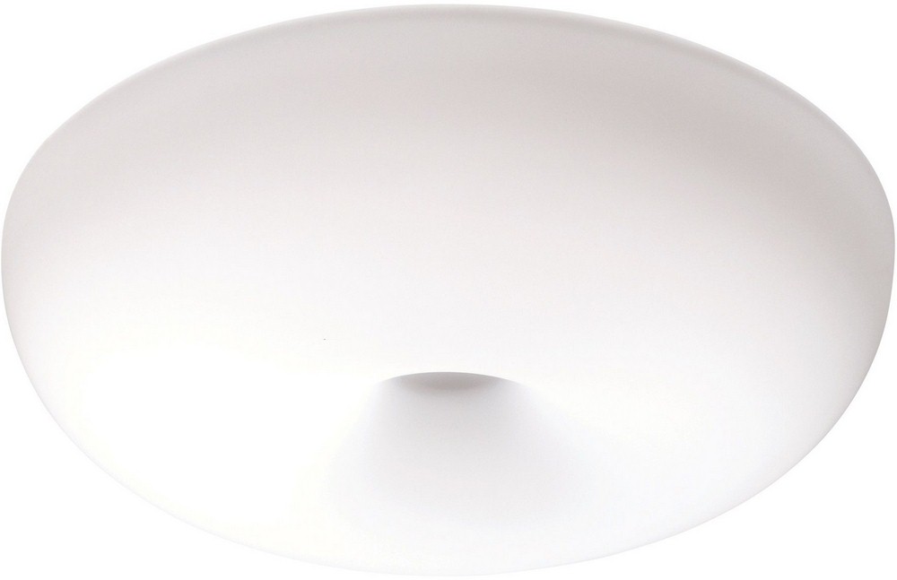 Lithonia Lighting-FMDOKL 16 20830 M4-Doko - 16 Inch 23W LED Glass Flush Mount   Matte White Finish